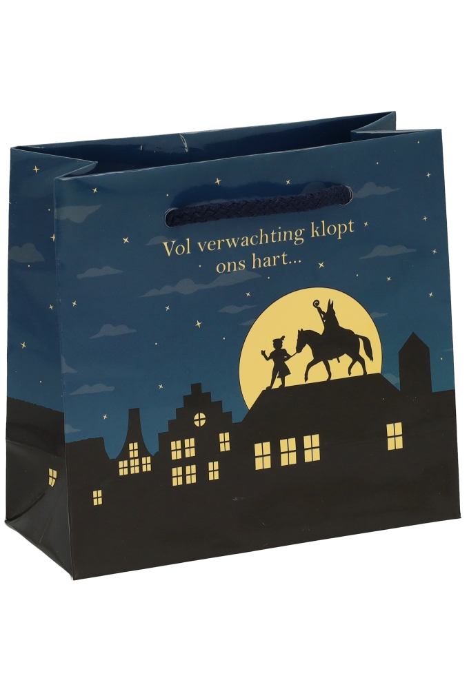 Sinttasjes Sinterklaas Is Weer In Het Land 16x7x15cm 170gr 10stuks