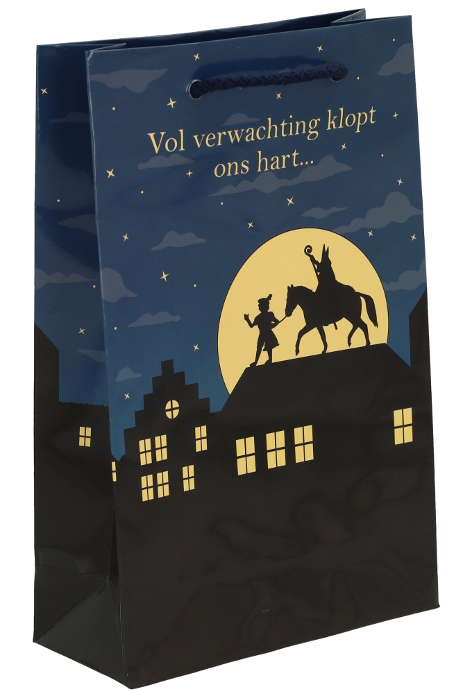 Sinttasjes Sinterklaas Is Weer In Het Land 16x7x25cm 170gr 10stuks