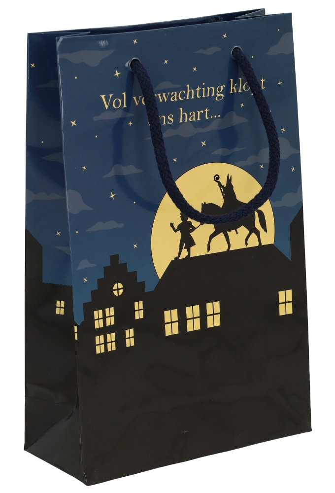 Sinttasjes Sinterklaas Is Weer In Het Land 16x7x25cm 170gr 10stuks