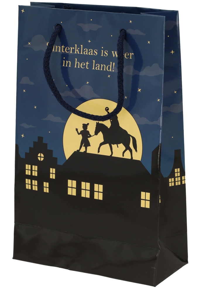 Sinttasjes Sinterklaas Is Weer In Het Land 16x7x25cm 170gr 10stuks