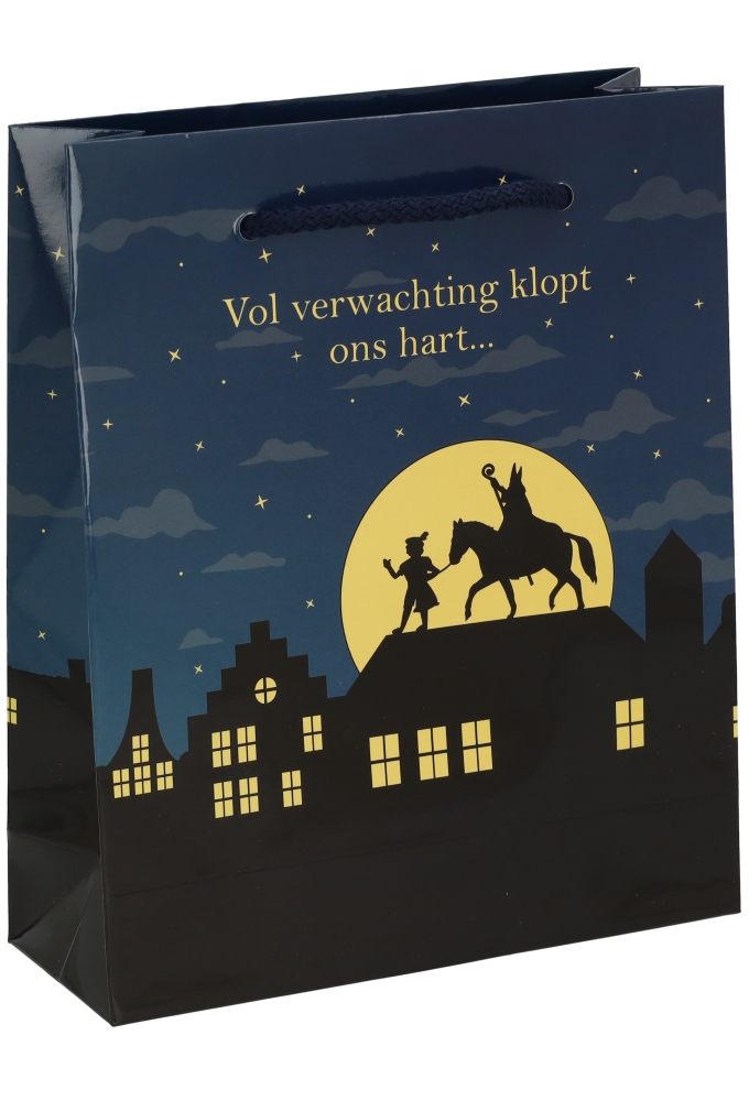 Sinttasjes Sinterklaas Is Weer In Het Land 19x7x23cm 170gr 10stuks