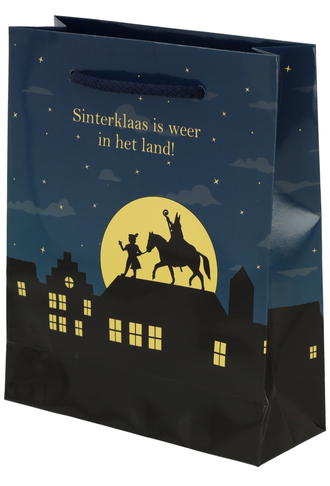 Sinttasjes Sinterklaas Is Weer In Het Land 19x7x23cm 170gr 10stuks