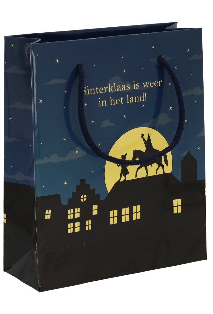 Sinttasjes Sinterklaas Is Weer In Het Land 19x7x23cm 170gr 10stuks