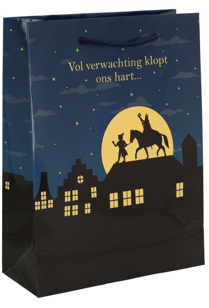 Sinttasjes Sinterklaas Is Weer In Het Land 24x10x32cm 170gr 10stuks