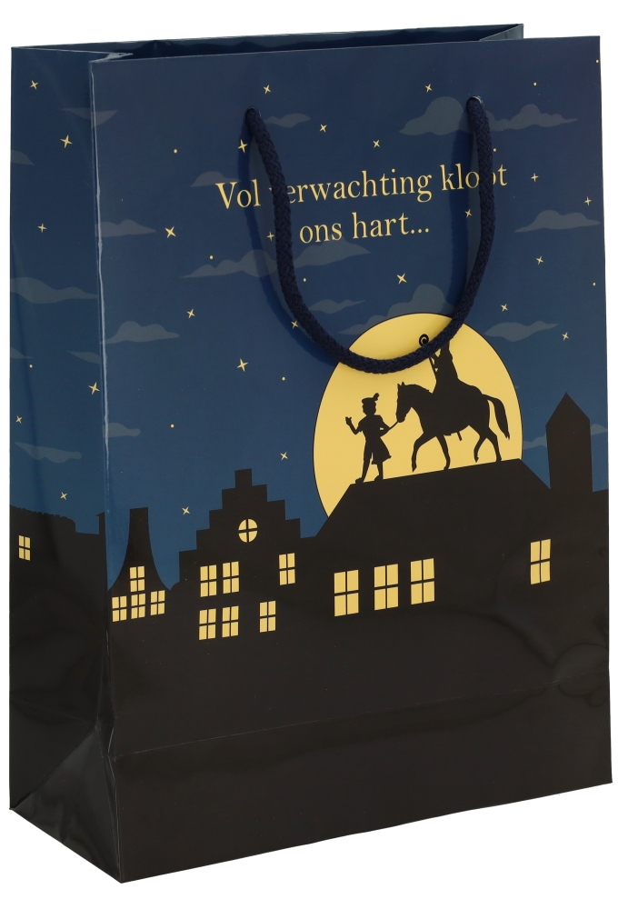 Sinttasjes Sinterklaas Is Weer In Het Land 24x10x32cm 170gr 10stuks