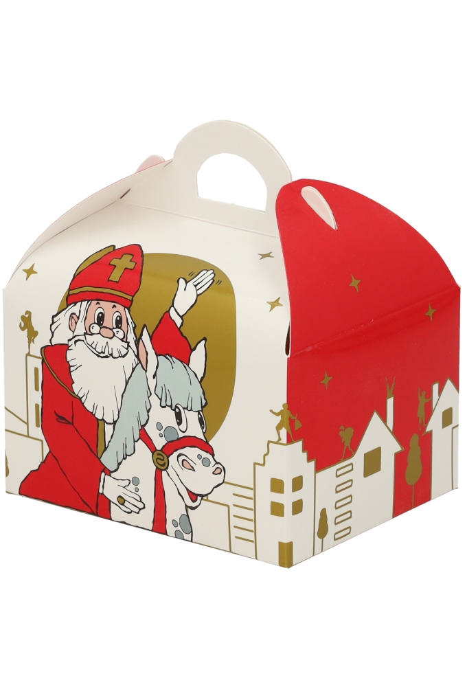 Chocolade Pepernoten Doosjes Sint & Paard 250gr 9.5x7.5x6cm 25stuks