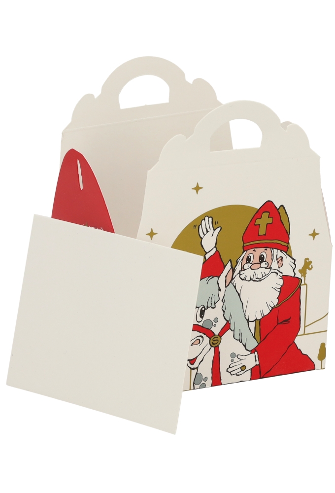 Chocolade Pepernoten Doosjes Sint & Paard 250gr 9.5x7.5x6cm 25stuks