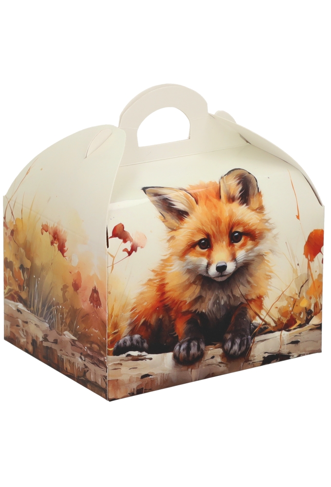 Bonbondoosjes Herfst Vos 500gr Met Koffersluiting 11.5x9x7cm 24stuks