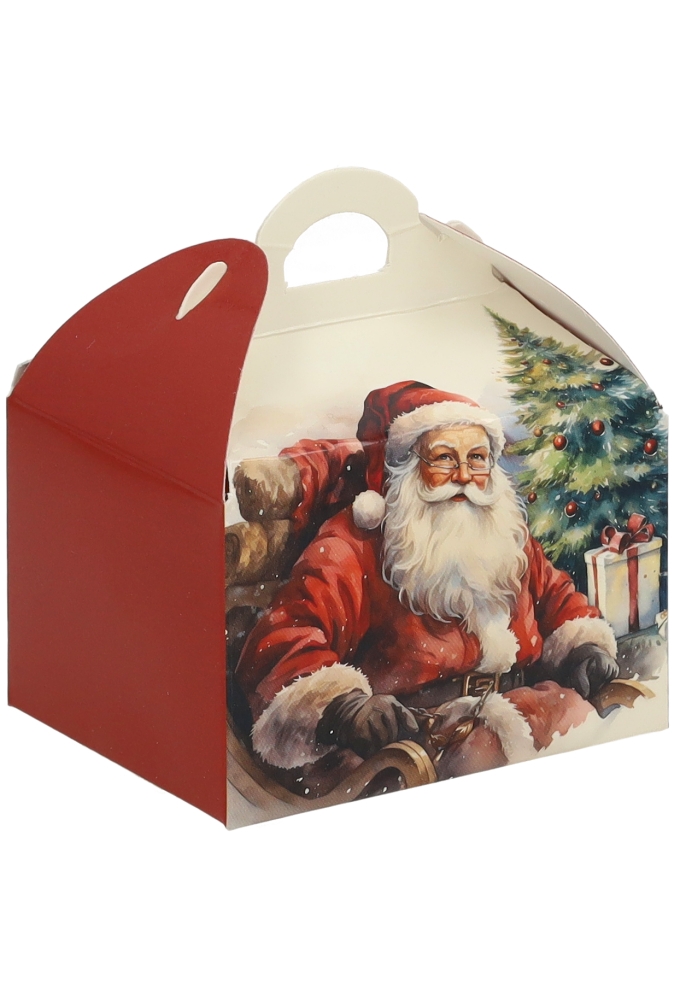 Bonbondoosjes Santa Claus 125gram Koffersluiting 7.6x6x4.8cm 24stuks Bonbondoosjes Santa Claus 125gram Koffersluiting 7.6x6x4.8cm 24stuks