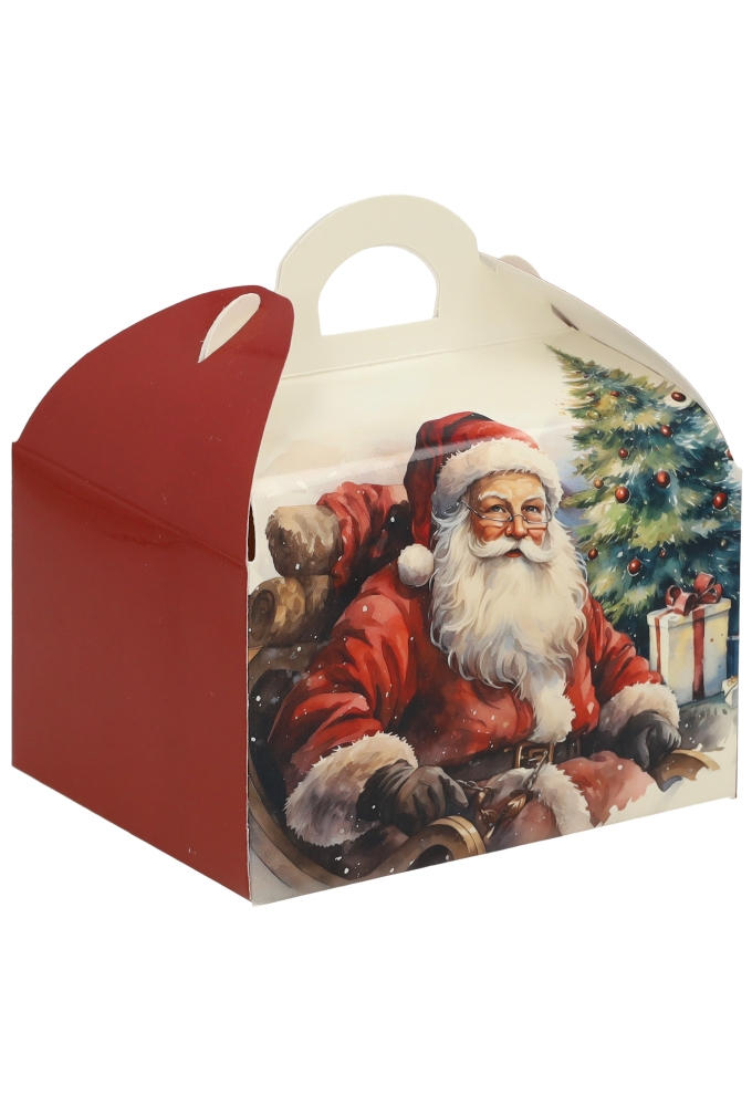 Bonbondoosjes Santa Claus 500gram Koffersluiting  11.5x9x7cm 24stuks