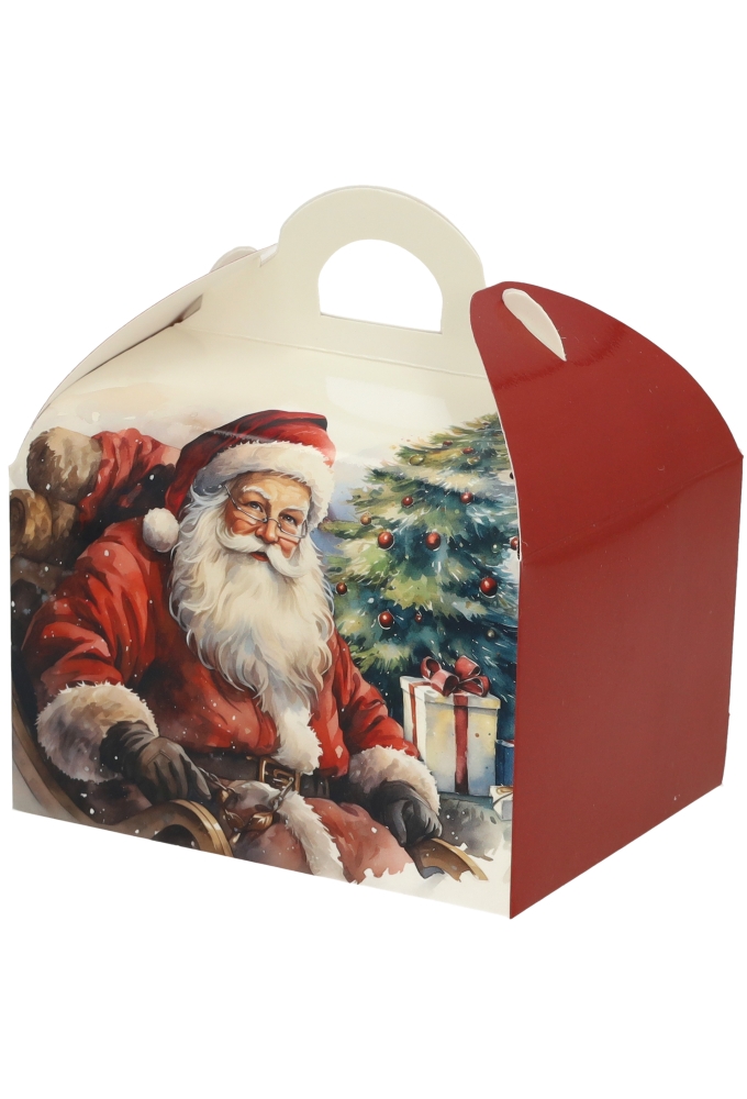 Bonbondoosjes Santa Claus 500gram Koffersluiting  11.5x9x7cm 24stuks