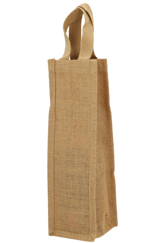 Kerst wijnzak Merry Christmas Groen 11x11x37cm 10stuks