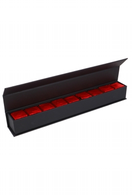 Magneet Bonbondoosjes Lungo Zwart 9 bonbons 31.5x3.5x3.5cm 8 stuks Magneet Bonbondoosjes Lungo Zwart 9 bonbons 31.5x3.5x3.5cm 8 stuks