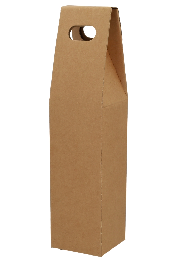 Wijndozen Vigo Kraft & Venster 1 fles 9x9x38.5cm 10stuks