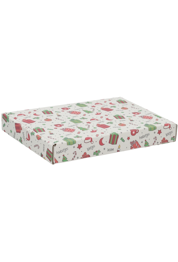 Brievenbusdoos Kerst A5 22x16x2.8cm 10stuks
