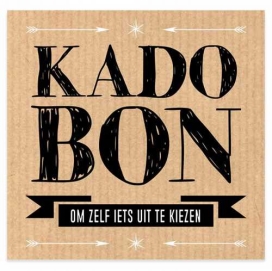 Kadobon Kraft Zelf Iets Uit Te Kiezen + Envelop 12x12cm 12stuks Kadobon Kraft Zelf Iets Uit Te Kiezen + Envelop 12x12cm 12stuks