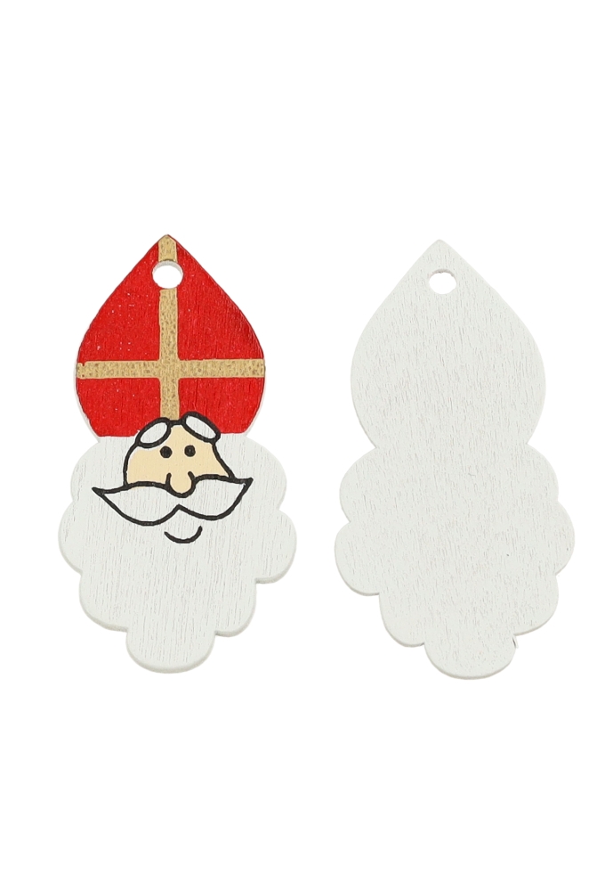 Houten Sintdecoratie Sinterklaas Ophang Gaatje 2,6x5cm 50stuks