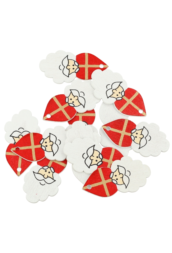 Houten Sintdecoratie Sinterklaas Ophang Gaatje 2,6x5cm 50stuks