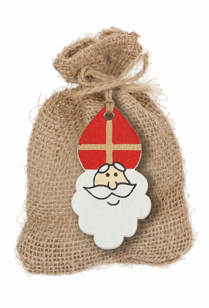 Houten Sintdecoratie Sinterklaas Ophang Gaatje 2,6x5cm 50stuks