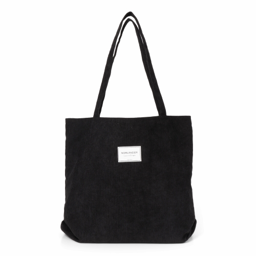 Norlander Ribbel Totebag Zwart 46x12x36cm 1stuks