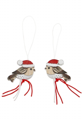Gelukspoppetjes Kerstmus 3cm Hout Aan Koordje 100stuks Gelukspoppetjes Kerstmus 3cm Hout Aan Koordje 100stuks