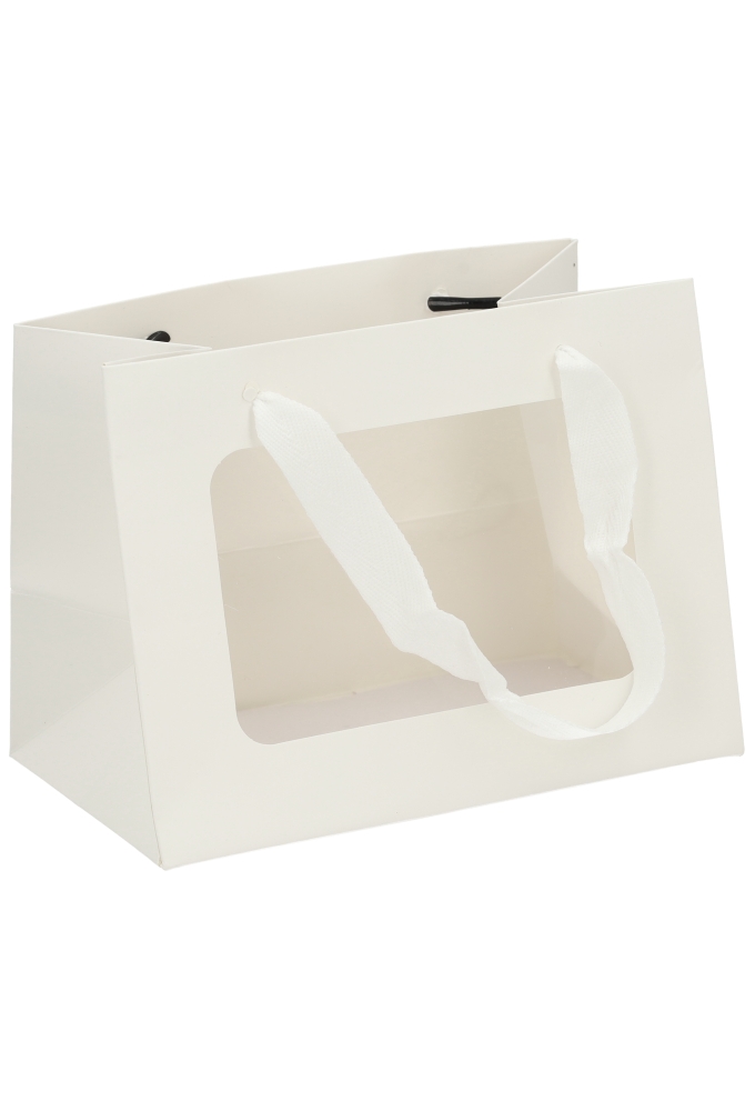 Kadotasjes Trazo Wit Mat Met PET Venster FSC® 18x11x13.5cm 10stuks
