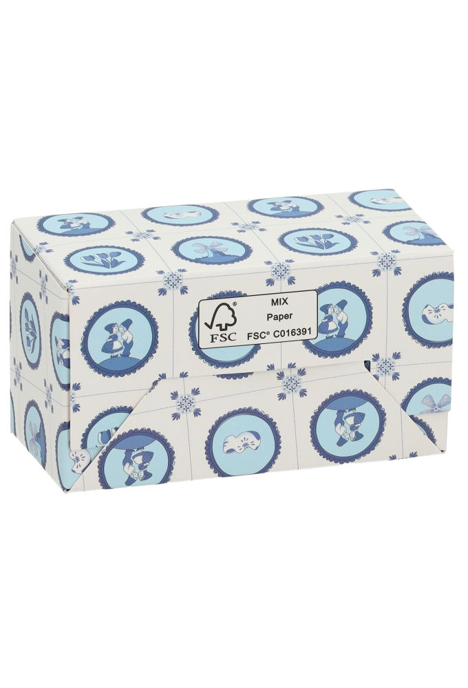 Bonbondoosjes Delfts Blauw Bella 250gr FSC® 11.3x6.5x5.5cm 25st