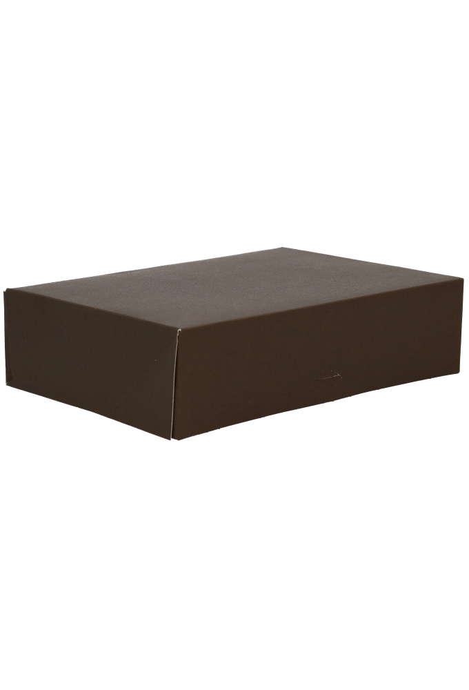 Geschenkdoos Cateringdoos Lino Bruin 22x16x6cm 10stuks