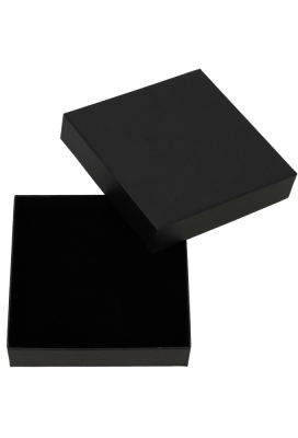 Sieradendoosjes Nora Zwart 16x16x3.8cm 4stuks
