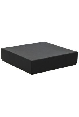 Sieradendoosjes Nora Zwart 16x16x3.8cm 4stuks