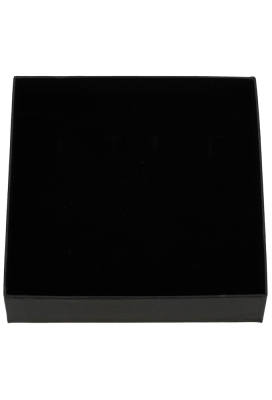 Sieradendoosjes Nora Zwart 16x16x3.8cm 4stuks
