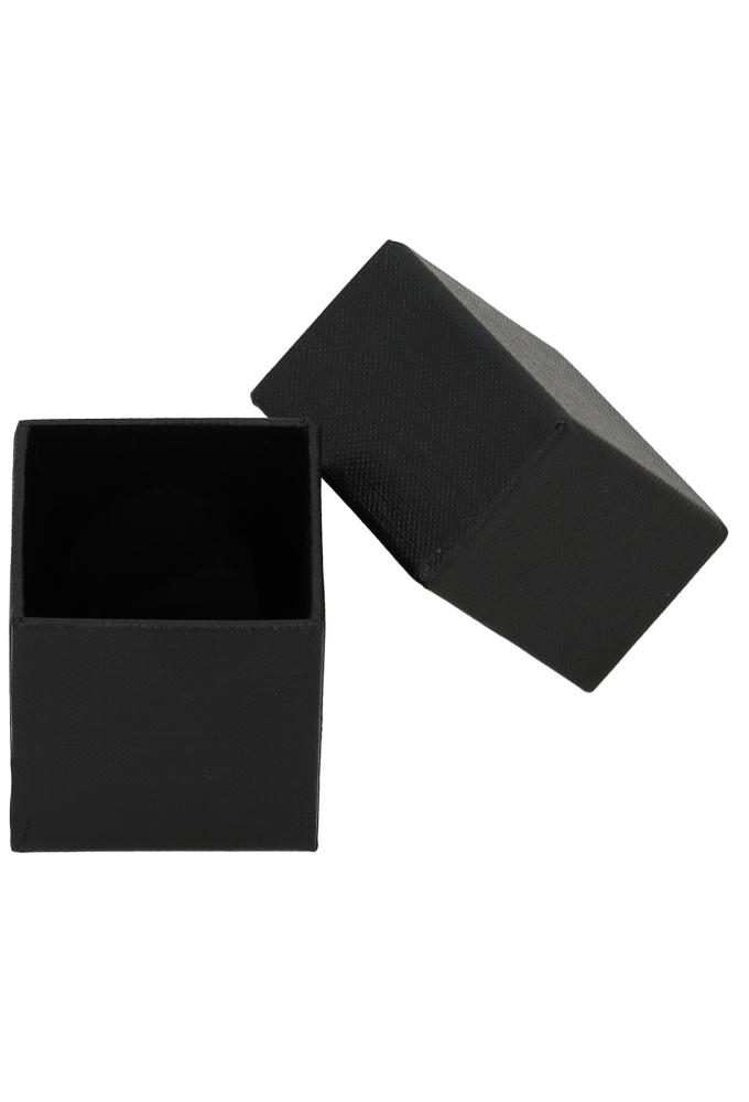 Sieradendoosjes Nora Zwart 4.5x4.5x4.5cm 8stuks