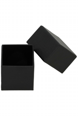 Sieradendoosjes Nora Zwart 4.5x4.5x4.5cm 8stuks