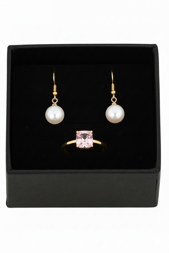 Sieradendoosjes Nora Zwart 6.2x6.2x3cm 8stuks