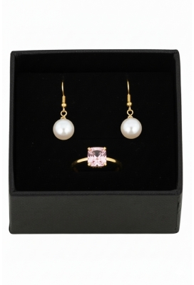 Sieradendoosjes Nora Zwart 6.2x6.2x3cm 8stuks