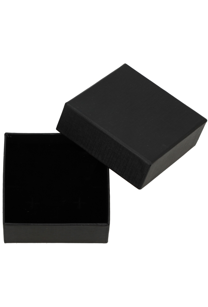 Sieradendoosjes Nora Zwart 9x9x3cm 4stuks