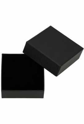 Sieradendoosjes Nora Zwart 9x9x3cm 4stuks