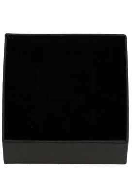Sieradendoosjes Nora Zwart 9x9x3cm 4stuks