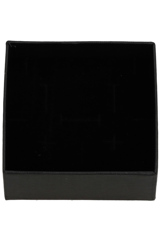 Sieradendoosjes Nora Zwart 9x9x3cm 4stuks