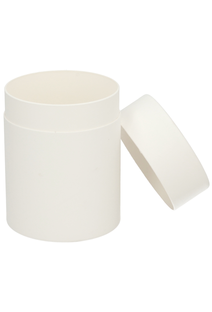 Geschenk Kartonnen Koker Rondo Wit 10x7.9cm 10stuks