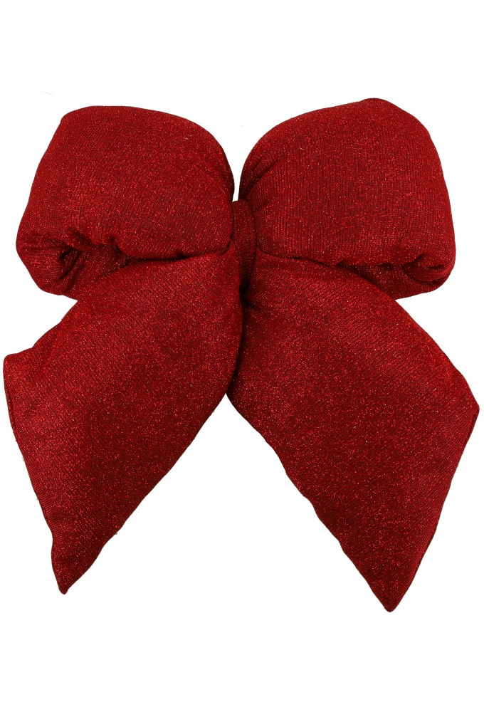 Strik Vellino Bolle Glitter Velvet Rood Met 2 lussen 26x28cm 1 stuks