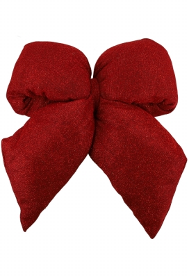 Strik Vellino Bolle Glitter Velvet Rood Met 2 lussen 26x28cm 1 stuks