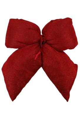 Strik Vellino Bolle Glitter Velvet Rood Met 2 lussen 26x28cm 1 stuks