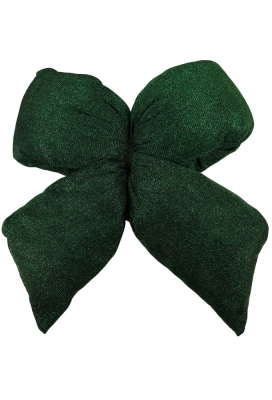 Strik Vellino Bolle Glitter Velvet Groen Met 2 lussen 17x21cm 1 stuks