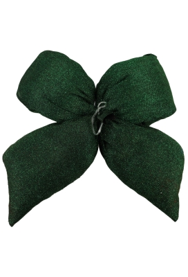 Strik Vellino Bolle Glitter Velvet Groen Met 2 lussen 17x21cm 1 stuks
