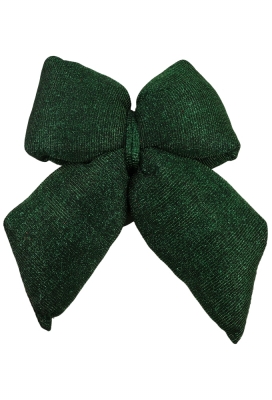 Strik Vellino Bolle Glitter Velvet Groen Met 2 lussen 26x28cm 1 stuks