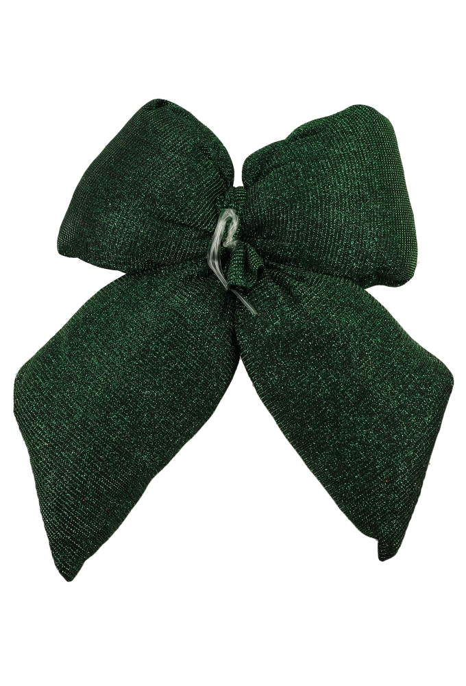 Strik Vellino Bolle Glitter Velvet Groen Met 2 lussen 26x28cm 1 stuks