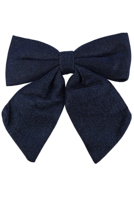 Decoratie Strik Lindos Blauw Glitter 22x25cm 1 stuks