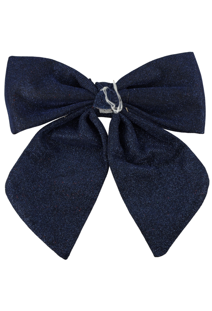 Decoratie Strik Lindos Blauw Glitter 22x25cm 1 stuks