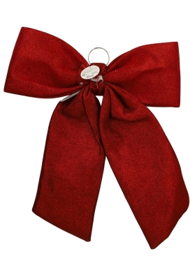 Decoratie Strik Lindos Rood Glitter 60x63cm 1stuks